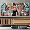 thumbnail image 3 of wall26 Framed Canvas Print Wall Art Set Stylish Fashion Audrey Hepburn Graffiti &amp; Street Art Comic Book Illustrations Modern Art Urban Portrait for Living Room, Bedroom, Office - 24"x36&quot, 3 of 5