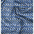 thumbnail image 1 of Soimoi Bleu Moss Tissu Georgette Cheval de Course Imprimé par Yard 42 Pouces de Large, 1 of 6