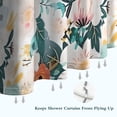 thumbnail image 6 of Pioneer Flower Floral Print Pattern Shower Curtain 36"x72" ,Bathroom Decorative Shower Curtains Set with 12 Hooks,Modern Waterproof Washable Shower Curtain, 6 of 6