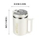 thumbnail image 3 of Taza Térmica de Doble Capa de Acero Inoxidable 304 de 400 Ml | Tapa Antiderrames con Pajita y Opciones de Apertura | Asa Cómoda | Vaso de Viaje Reutilizable para Café, Té, Agua, Zumo y Leche, 3 of 6