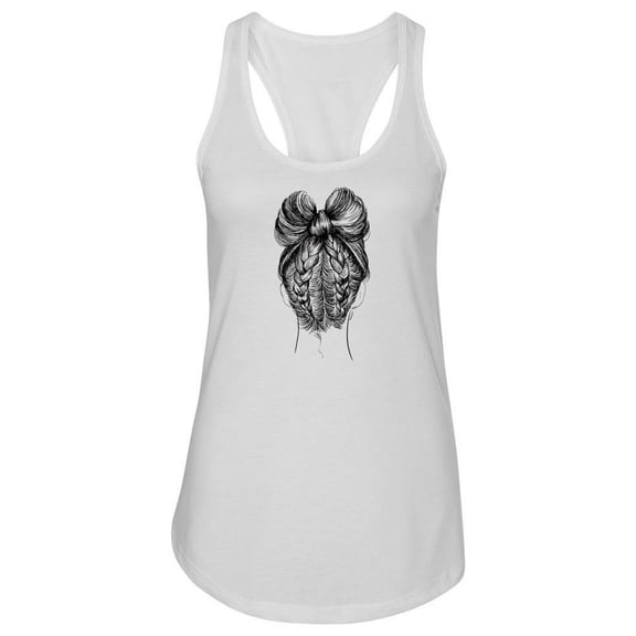 Braids And Bow Hairstyle Tank Women -Image by Shutterstock, Female Medium