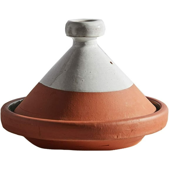 Moroccan Tagine Pot, Traditional Ceramic Cooking Pot, Contemporary Style Tangine, Teal, 7" tall / 10 diameter