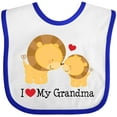 thumbnail image 3 of Inktastic I Love My Grandma Boys or Girls Baby Bib, 3 of 4