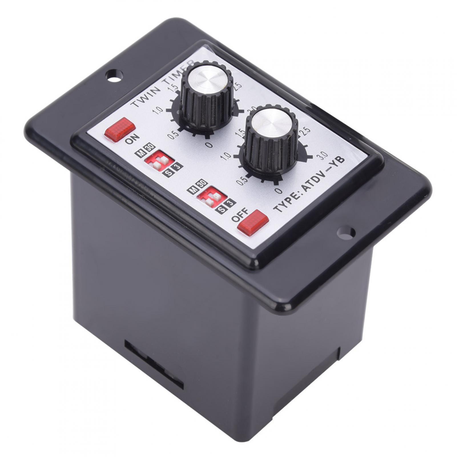 Knob Control Time Switches Relay On Off Twin Timer Relay Durable ATDV-YB 50/60Hz 