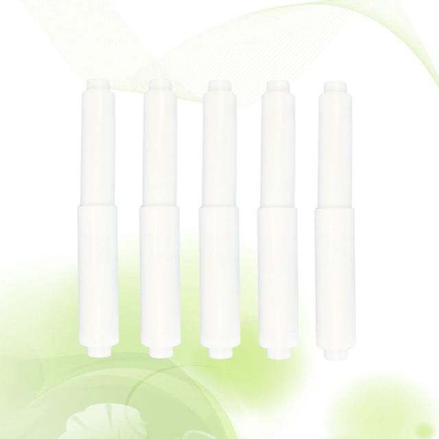 HAMPPLIES 5 Pcs Rouleau de Papier Toilette en Plastique Blanc Installation Facile Remplacement de Papier
