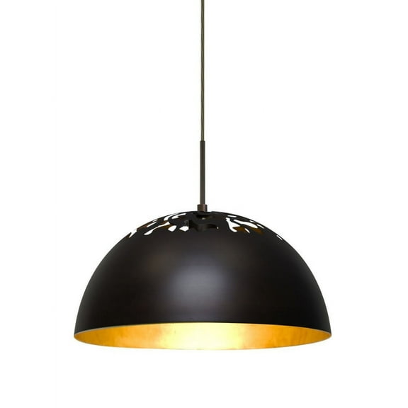 Besa Lighting - Gordy-One Light Pendant with Flat Canopy-13 Inches Wide by 7