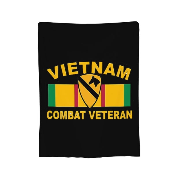 Manta de franela de veterano de guerra de Vietnam, elegante edredón para una siesta, edredón de invierno para las cuatro estaciones, antimicrobiano, con control de olores, ligero y antiestático,