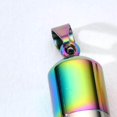thumbnail image 4 of Collier Pendentif Tube en Acier Inoxydable Capsule Creuse pour Collier en Acier Support Cendres Bijoux, 4 of 9