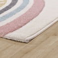 thumbnail image 2 of Paco Home Kids Rug with Rainbow & Hearts in Pink Cream - 2'8" x 4'11" (3'x5'), 2 of 5