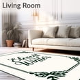 thumbnail image 2 of ODIKA 4'x6' Machine Washable Non-Slip Area Rug, Seasonal Welcome Cheeky Phrase Entryway with Winter Lettering High Traffic Rug, White, 626869, 2 of 7