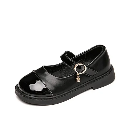 

Girls Leather Mary Jane Flats Soft-soled Anti-slip Princess Shoe