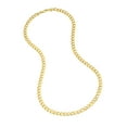 thumbnail image 3 of 10K YellowGold 22" 5.9mm Hollow D/C Tight Cuban Chain Necklace w/ Lobster Lock - Men, 3 of 4