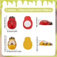 thumbnail image 2 of 240 Pcs Wooden Tiny Bees Ladybugs Cabochons Mixed Color Small Bees Ladybugs Decors Insect Flatback Embellishment for DIY Crafts Scrapbooking Party Home Decor, 2 of 6