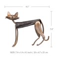 thumbnail image 4 of Escultura de metal Arte del hierro Gato Primavera Artesanía Artesanía Decoración del hogar Muebles Artesanías de metal (3 piezas), 4 of 5