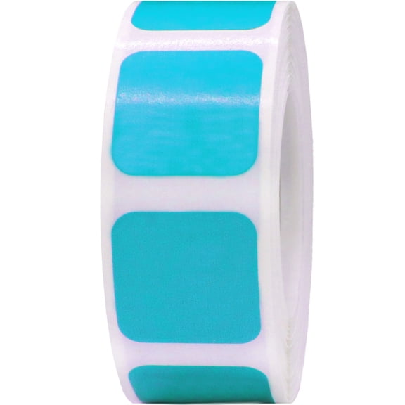Purple Square Stickers | 0.75" Inch Square | 500 Pack