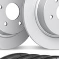 thumbnail image 3 of KarParts360 For Mercedes-Benz SLK280 2006 2007 2008 Brake Set Rear | Plain Rotor Style | Performance/ Racing Driving Style, 3 of 4