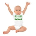 thumbnail image 3 of My Lil Bro Rocks Cute Brother Romper Boys or Girls Infant Baby Brisco Brands NB, 3 of 7