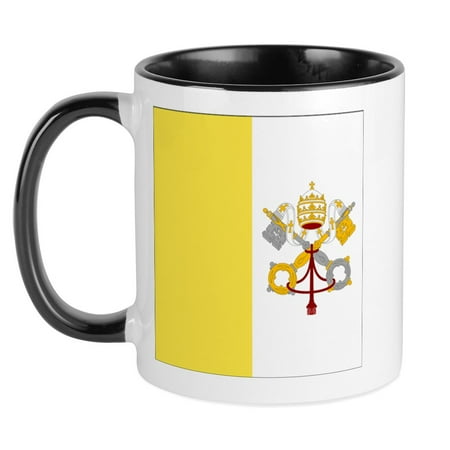 

CafePress - Vatican City Flag Mug - Ceramic Coffee Tea Novelty Mug Cup 11 oz