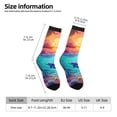thumbnail image 2 of Cauagu Hawaiian Island Dolphin Print Crew Socks for Women and Men,Adult Athletic Running Socks 1-Pair Sports Socks Work Gear Socks with Moisture Wicking, 2 of 6