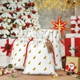 thumbnail image 5 of Fuzoiu Gold Rabbit Print Christmas Gift Bag,Burlap Gift Bag with Drawstring Closure & Hang Tag,Perfect for Holidays, Birthdays, and Special Occasions-Small, 5 of 5