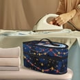 thumbnail image 2 of HELLHERO Snowman Starlit Night Dustproof Travel Iron Storage Bag Polyester with Handle and Zipper with Handle Outing, Bag Only, 2 of 6