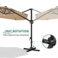 thumbnail image 4 of 10FT Solar Patio Umbrella with LED Lights, 360° Rotation Offset Cantilever Umbrella with Adjustable Tilt., 4 of 6