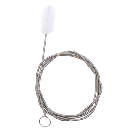 

1PC 155CM Flexible Water Pipe Brush Fish Tank Inlet Outlet Pipe Brush Spring Tube Cleaning Brush Portable Cleaning Tool for Office Home (White)