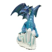 SUMMIT COLLECTION Winter Dragon on Ice Fantasy Figurine Decoration Decor Collectible
