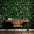 thumbnail image 3 of S4Sassy Peel & Stick Vinyl Wallpaper, Jungle Wall Paper Contact Paper Waterproof- Green, 25"x60", Textured Finish, Removable Asian Style Covering for Home Decor in Bedrooms & Living Areas, 3 of 9