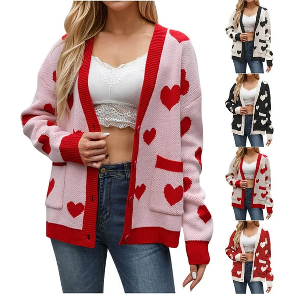 Sentmoon Sweater Shirts for Women Plus Size Long Sleeve Womans Clothes Color Block Breathable Loose Knitted Womens Fall Coat Winter Comfy for Cozy Night in Sweater Beige S