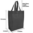 thumbnail image 5 of DALIX 10" Mini Shopping Totes Small Resuseable Bags for Women and Children in Black-10 PACK, 5 of 6