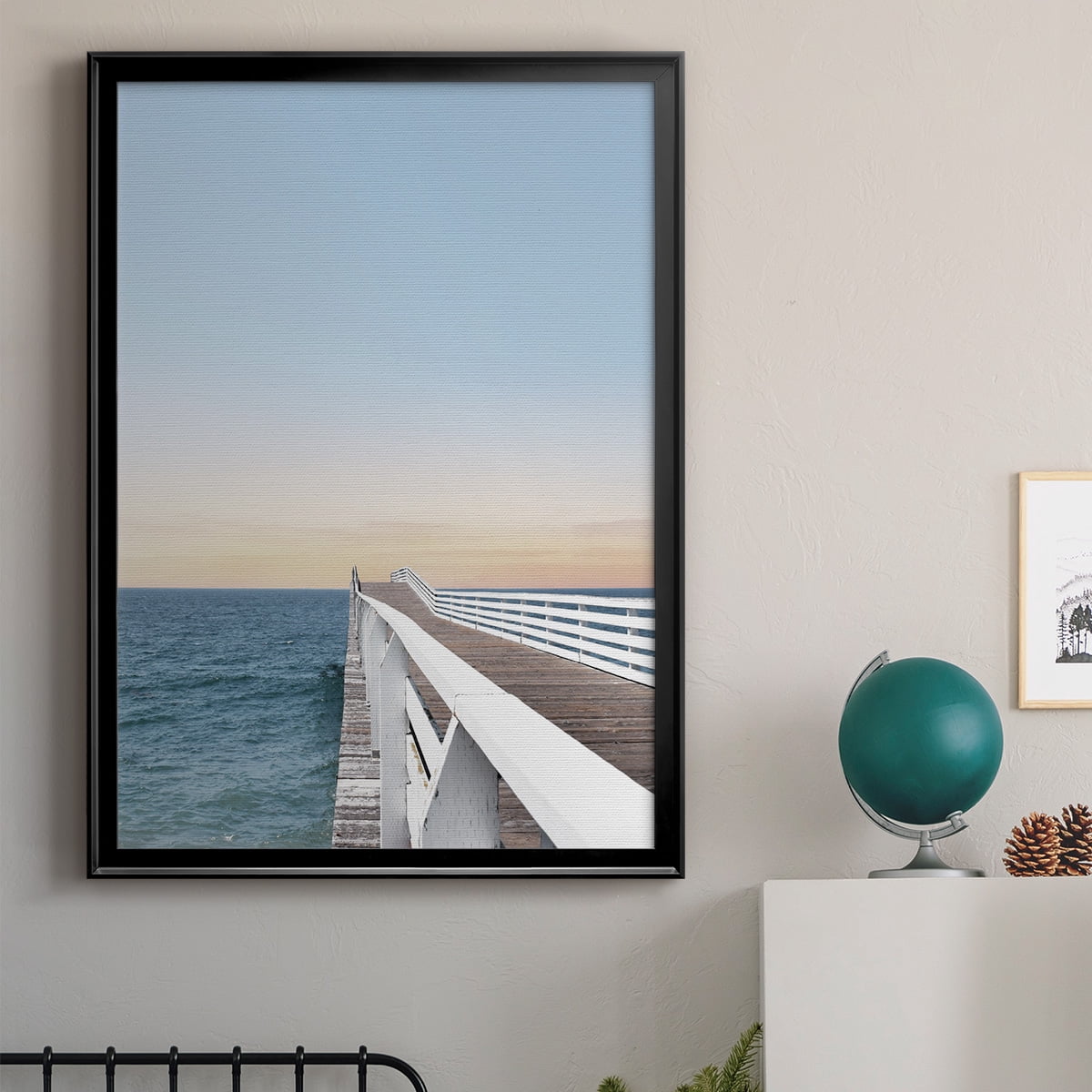 Day at the Pier Premium Classic Framed Print - Ready to Hang
