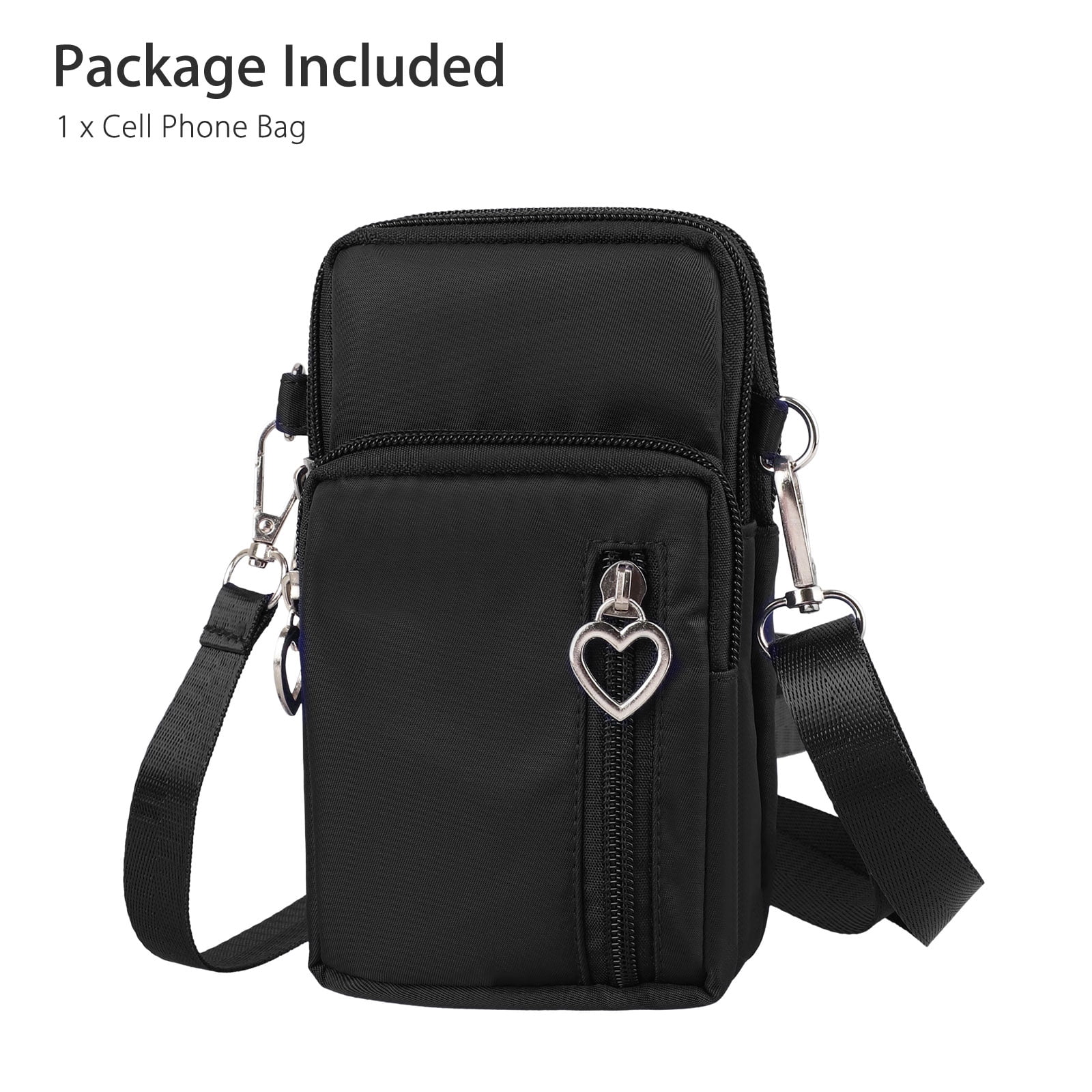 Sports Phone Shoulder Bag for Women Printing Zipper Sport Shoulder Bag Mini Wrist Purse Cross Body Bag 