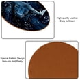 thumbnail image 5 of Constellation 6pcs Round Microfiber Leather Coasters, 11x11 cm/4.3x4.3 in - Premium Table Drink Coasters Set for Home and Office, 5 of 6