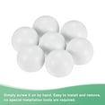 thumbnail image 4 of Uxcell 10 Pack Lamp Finials Caps M10x15mm Spherical Decoration Knob White, 4 of 7