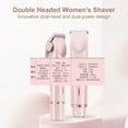 thumbnail image 4 of Dual-Head Women's Trimmer for Body and Brazilian Hair Removal - Waterproof & Wet/Dry Electric Grooming Tool, 4 of 7