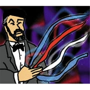 Costumes For All Occasions LA207 Throw Streamers Thin Bk and Wt