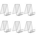 thumbnail image 1 of Paquete de 6 soportes para libros de acrílico transparente, soportes de exhibición de libros transparentes, soportes para libros para exhibición, estantería de libros de acrílico s202412248283, 1 of 5