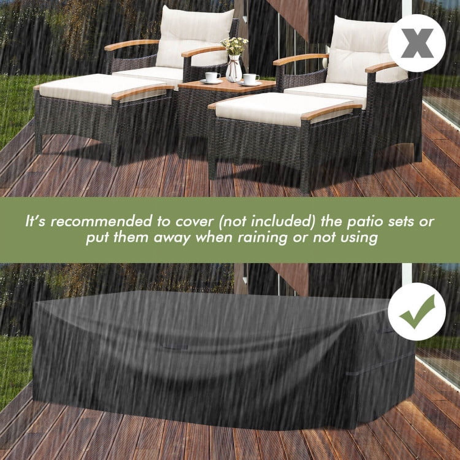 Aimee Lii 5 Pieces Patio Conversation Set with Cushions Coffee Table, Outdoor Patio Furniture Set Aimee Lii 5 Pieces Patio Conversation Set with Cushions Coffee Table, Outdoor Patio Furniture Set