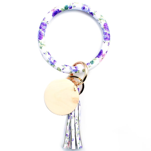 Llave para las mujeres de cuentas llavero anillo pulsera SilKeychain pulsera pulsera linda pulsera de silicona