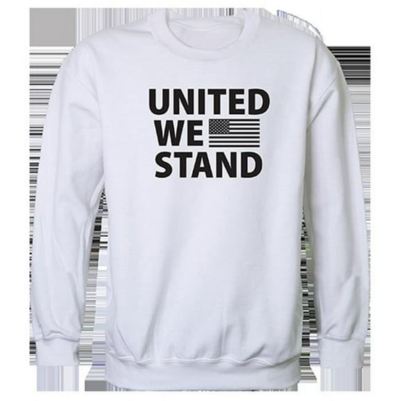 Rapid Dominance  United We Stand Graphic Crewneck Sweatshirt, White - 2XL