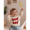 thumbnail image 6 of BemeyourBBs Toddler Baby Boys Girls Valentines Day Sweater Outfit Fall Winter Spring Clothes Long Sleeve Crew Neck Knit Pullover Tops, 6 of 9