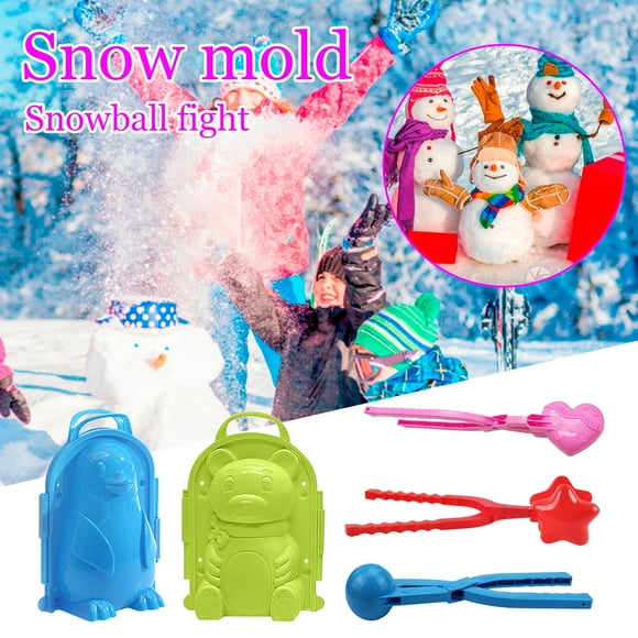 5PCS Snow Snowball Maker Clip Maker Animal Shaped Snow Sand Mold Tool Kit de juguetes de nieve de invierno Wmkox8yii shdjk3669