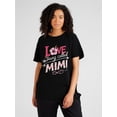 thumbnail image 1 of Camiseta cómoda para mujer, cuello redondo, corta, ideal como regalo, ideal para el tiempo libre., 1 of 7