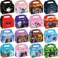 thumbnail image 2 of Caja de regalo temática de Disney Encanto Frozen, decoración de fiesta para niños, bolsa de dulces de papel para Baby Shower, suministros para fiesta de cumpleaños de niña y niño, 16x9x9 Cm, 2 of 4