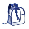 thumbnail image 3 of lionlar Clear Backpack Waterproof Transparent PVC Backpack for Events Travel College Blue, 3 of 9