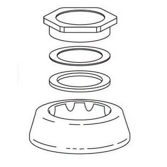 SLOAN F5AU Spud Coupling Assembly,1-1/4