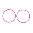 thumbnail image 1 of CIMAXIC Boucles d'Oreilles en Alliage Géométrique Boucles d'Oreilles Rondes Simples pour Femme Fille Rose Rouge (Environ 6cm), 2.28"X2.28"X0.08 Pouces, 1 of 5