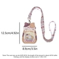 thumbnail image 4 of 5-Pack Cute Animal-Themed ID Card Holder with Lanyard, Transparent Window Protective Badge Sleeve, Kawaii Stationery for Students and Office Professionals, 4 of 6