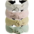 thumbnail image 1 of diademas trenzadas hechas a mano con nudo cruz elástico para el pelo para mujeres y niñas, 1 of 3